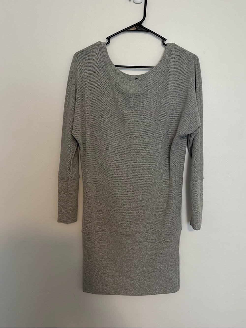 Noble U Heather Grey Long Sleeve Knit Dress
